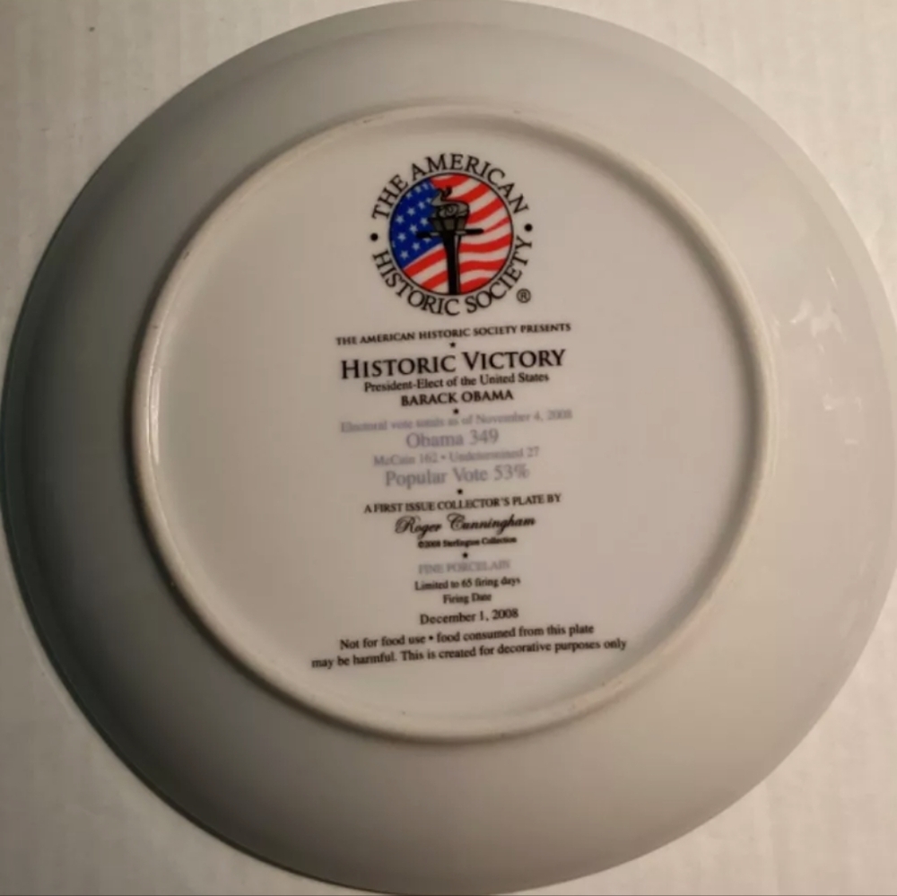Barack Obama Collectable Plate - Picture 4 of 5